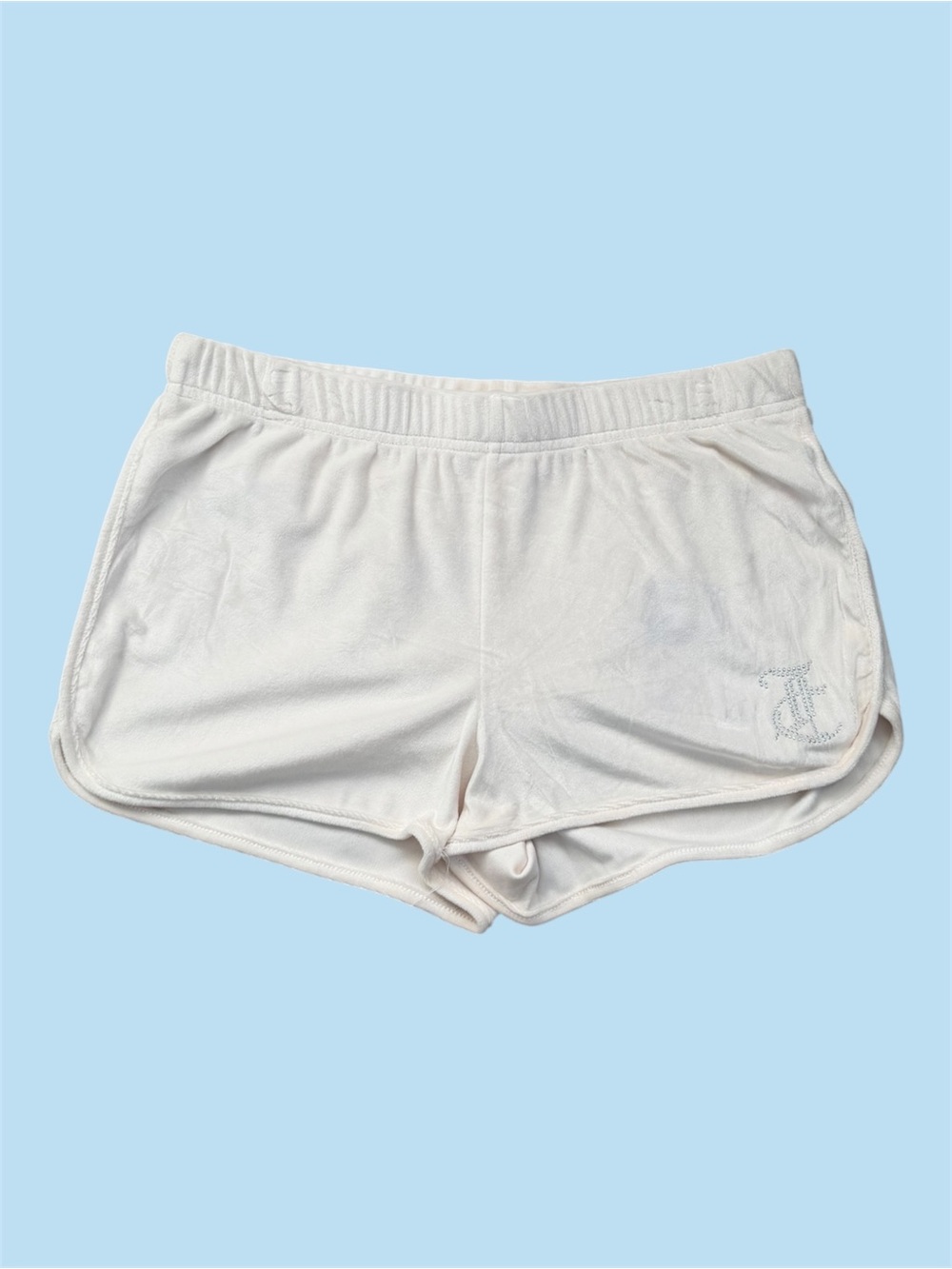 Juicy Couture Cream Velour Lounge Shorts